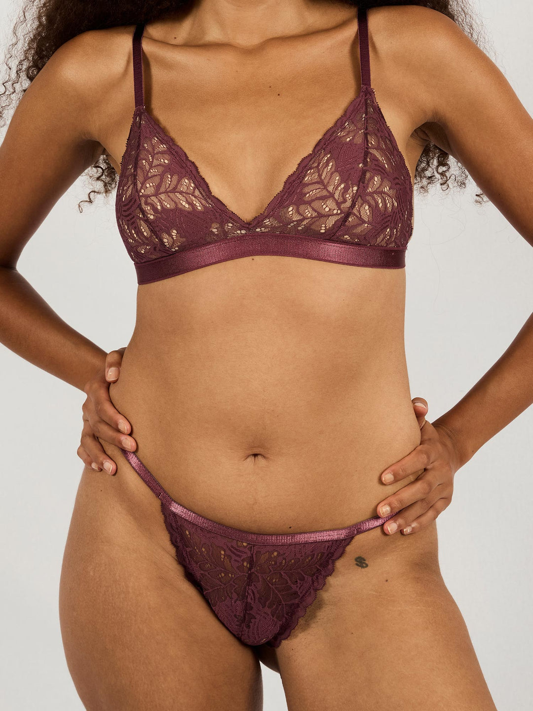 Ensemble Bikini Bralette Bourgogne - Taille S - Marque Zaful - Occasion Très Bon état