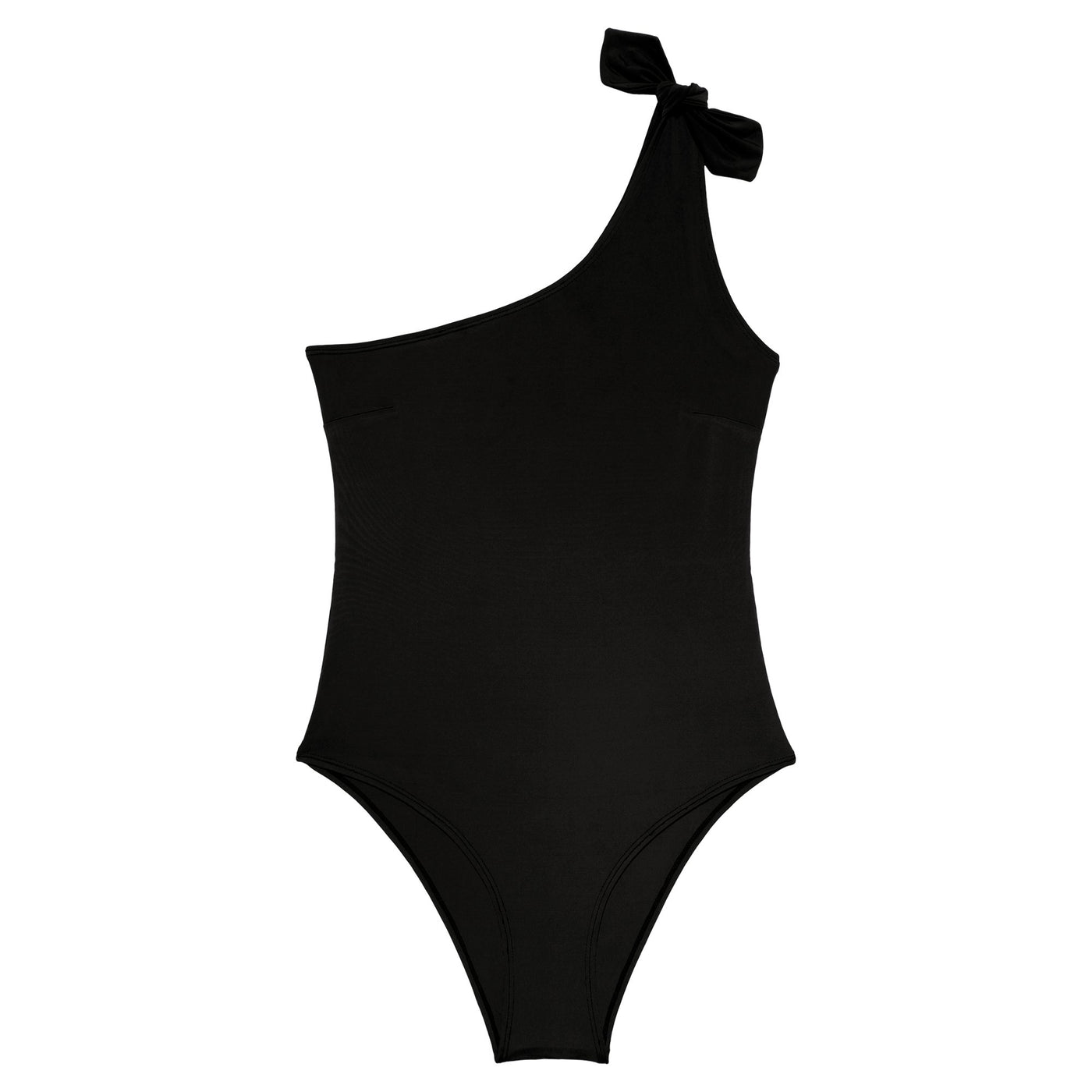 The elegant asymmetrical Manon Swimsuit is made in our soft recycled polyester fabric. Sustainable swimwear.