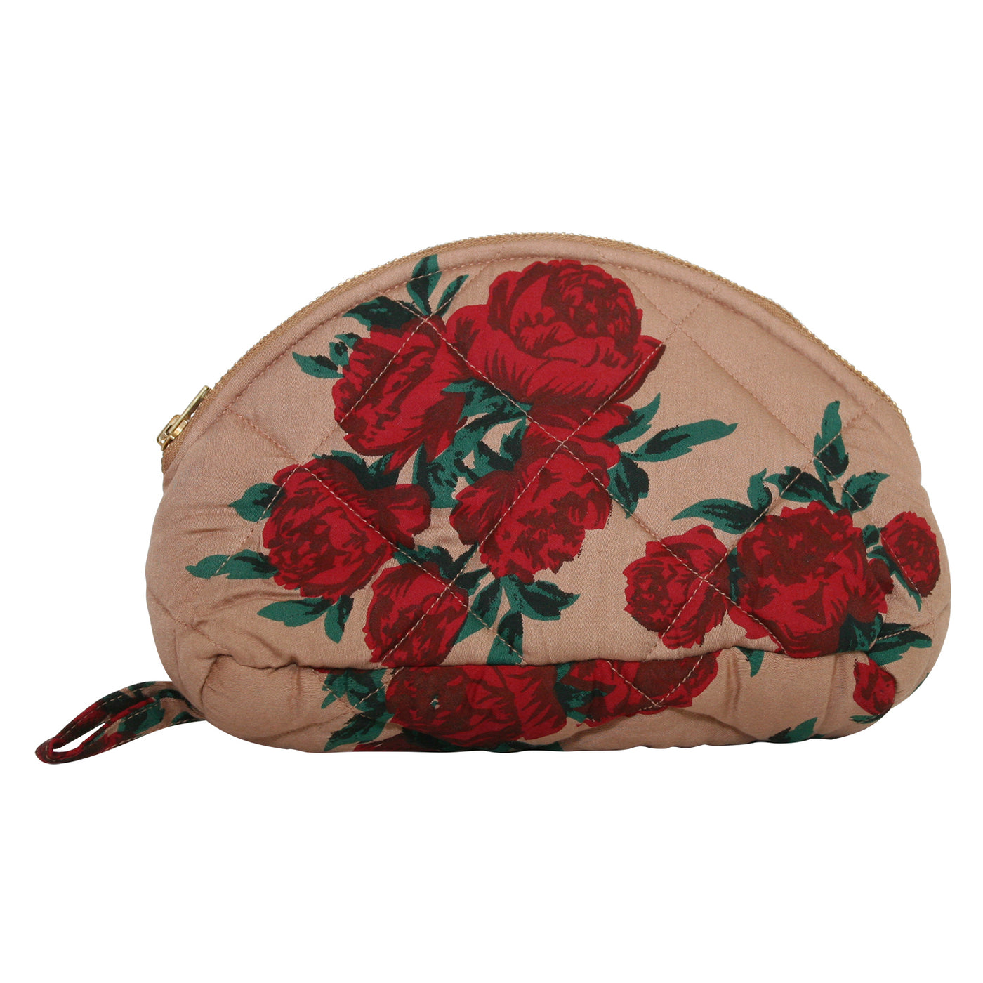 Our Roberta make-up purse is made in quilted lyocell satin. Sustainable accessories